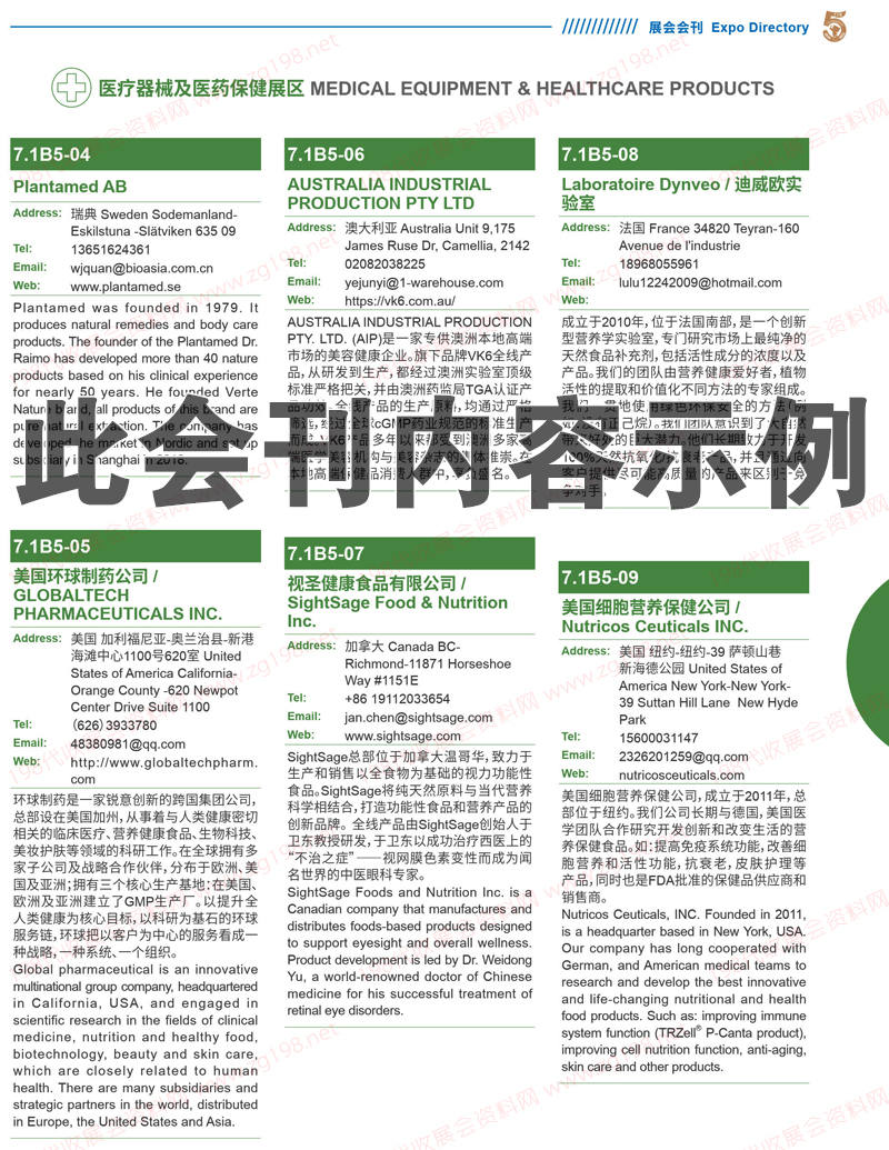 2022上海第五届进博会会刊 中国国际进口博览会展商名录 1500家204
