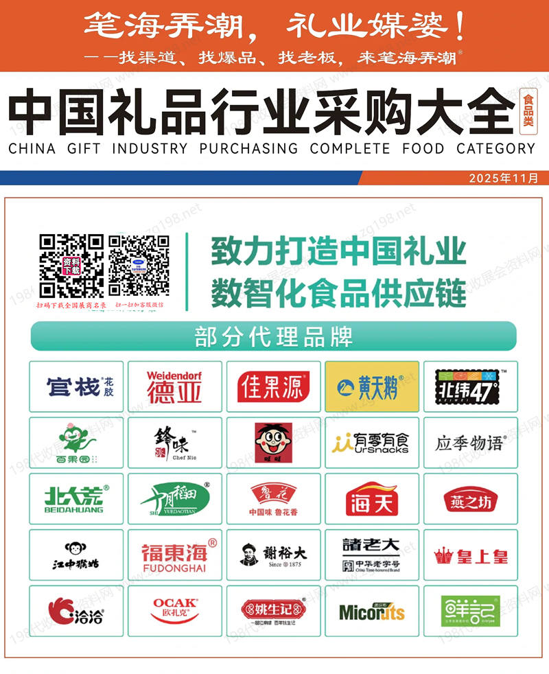 【食品类】2025中国礼品行业采购大全